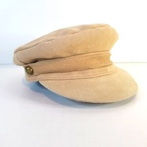Lack of Color Newsboy 100% leather suede hat